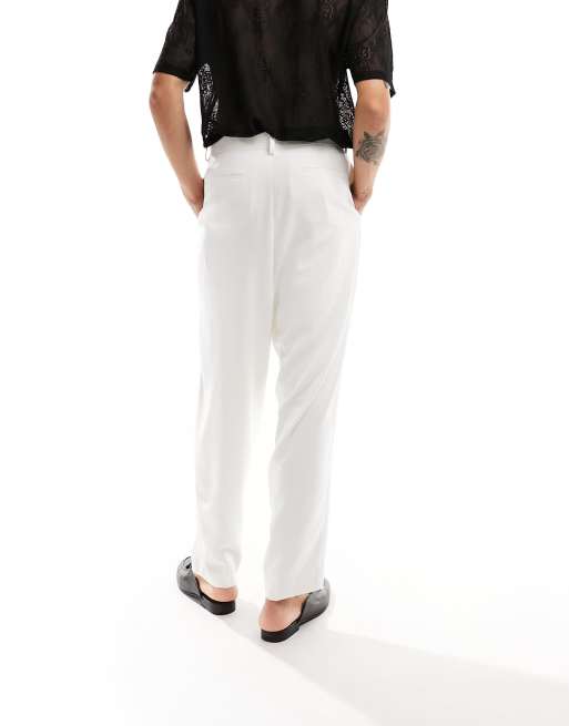 ASOS DESIGN – Weiße Anzughose im Ballonstil , 3 von 5