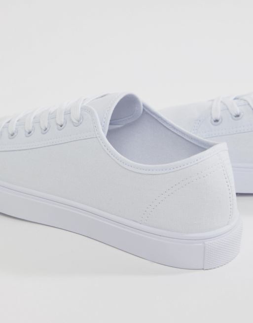 ASOS DESIGN - Weiße Canvas Sneaker ASOS DESIGN - Weiße Canvas Sneaker