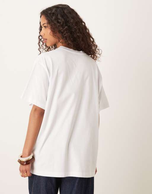 ASOS DESIGN – Weißes Oversize-T-Shirt mit „Sol“-Sonnenprint, 2 von 4