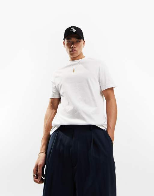 ASOS DESIGN – Weißes T-Shirt mit Rundhalsausschnitt 