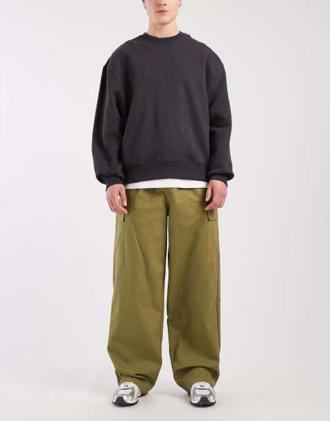 ASOS DESIGN – Weit geschnittene Cargohose in Khaki - view 1