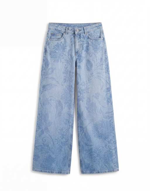 ASOS DESIGN – Weite Boyfriend-Jeans mit Blumenmuster, 6 von 9