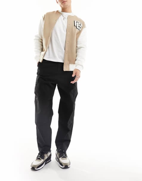 ASOS DESIGN – Weite Cargohose in Schwarz - view 1