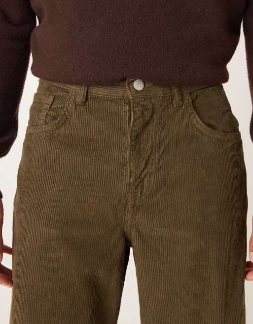 ASOS DESIGN – Weite Cordhose in Khaki, 4 von 5