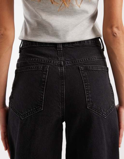 ASOS DESIGN – Weite Dad-Jeans in verwaschenem Schwarz, 5 von 5