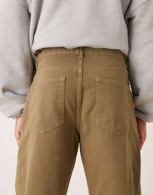 ASOS DESIGN – Weite Hose in Khaki mit Bundfalten, 5 von 5
