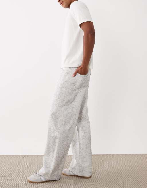 ASOS DESIGN – Weite Hose mit Krokomuster, 2 von 5