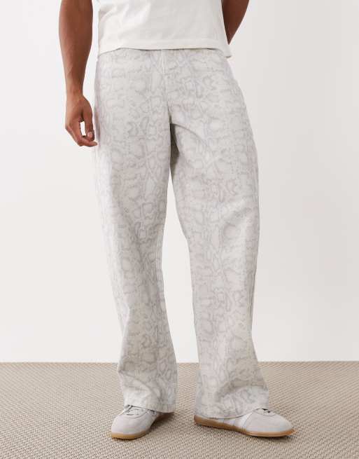 ASOS DESIGN – Weite Hose mit Krokomuster, 3 von 5