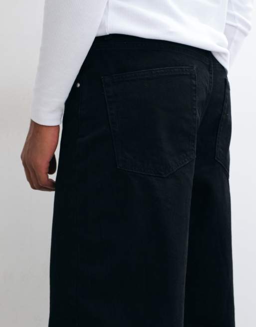 ASOS DESIGN – Weite Jeans in Schwarz, 4 von 5