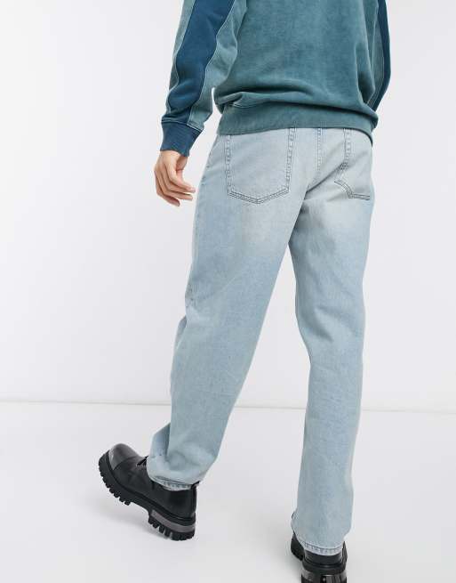 ASOS DESIGN – Weite Jeans in verwaschenem Hellblau, 2 von 4