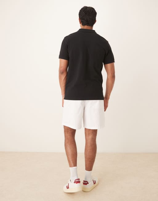 ASOS DESIGN – Weite Shorts aus Leinenmix in Weiß, 5 von 5