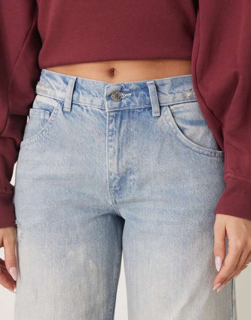 ASOS DESIGN – Weite, strukturierte Jeans in ausgebleichter Waschung, 5 von 5