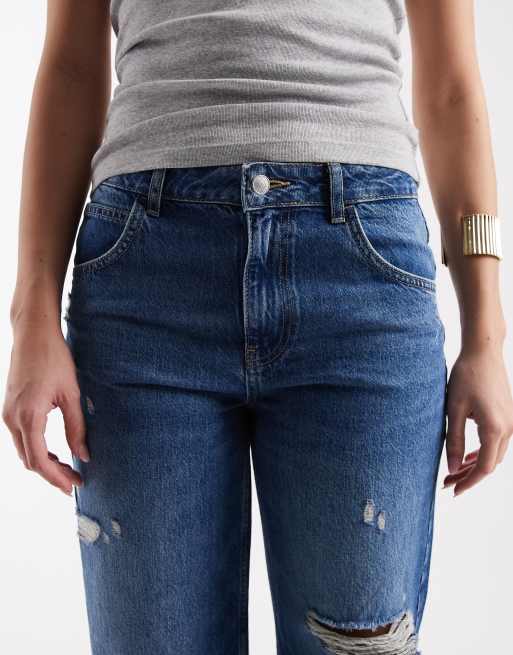 ASOS DESIGN – Weite, zerrissene Boyfriend-Jeans in Vintage-Waschung, 4 von 5