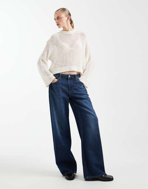 ASOS DESIGN – Weitmaschiger Strickpullover in Ecru - view 1