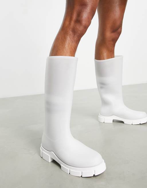 White 2024 wellington boots