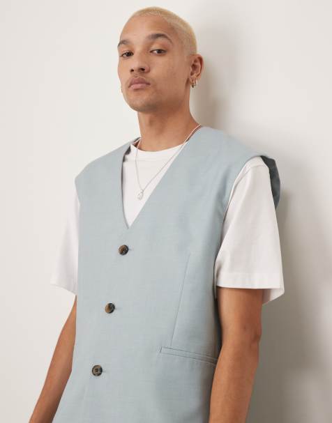 ASOS DESIGN – Westenjacke in Hellblau - view 1