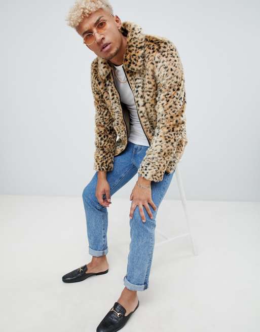 ASOS DESIGN - Western jack van imitatiebont met luipaardprint, 4 van 4