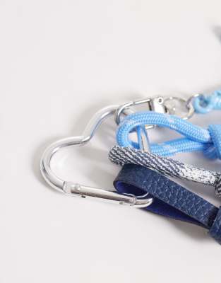 Asos Design Whale Bag Charm In White