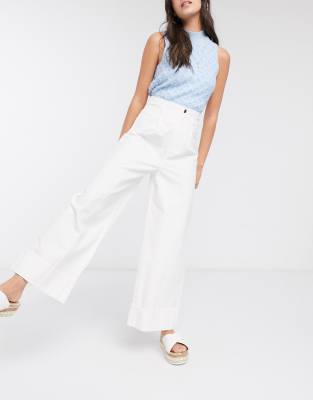 asos white trousers