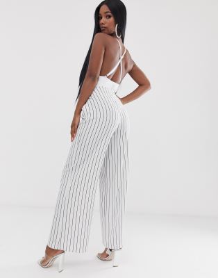 white pinstripe trousers womens