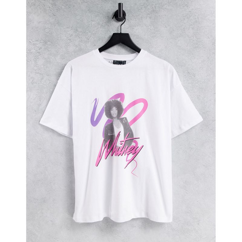 T-shirt e Canotte UfU5C DESIGN - Whitney - T-shirt oversize bianca