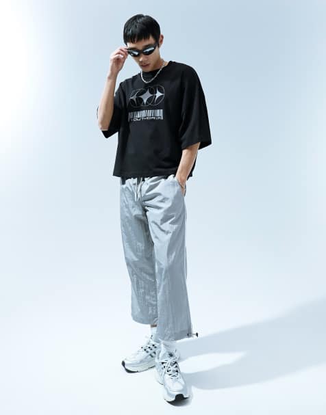 Men's cropped trousers casual pants men's slim pants