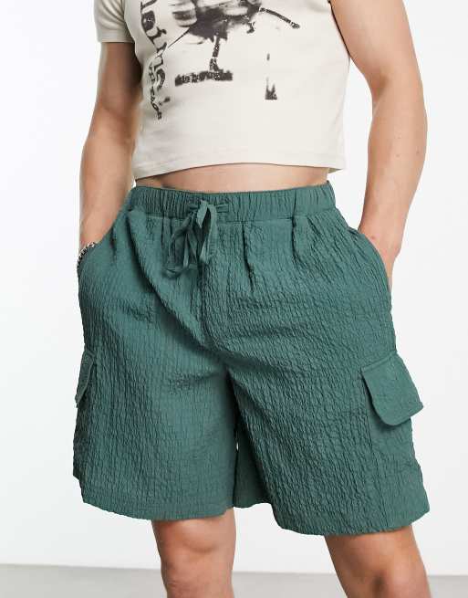 Cargo shorts with elastic hot sale waistband