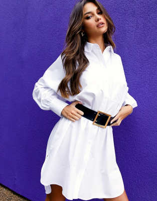 black wide waist belt
