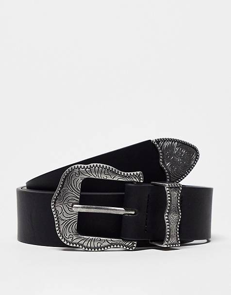 Accessories Belts Faux Leather Belts sunbelt Faux Leather Belt black elegant 