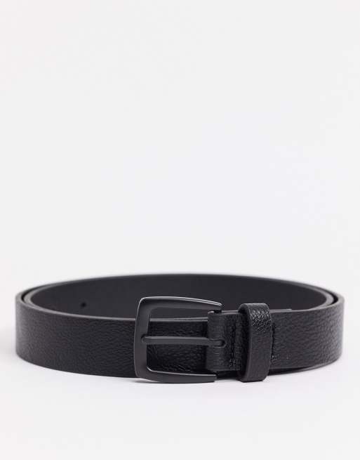 ASOS Wide Waist Cincher Buckle Belt in Black