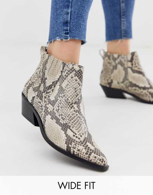 asos snakeskin boots