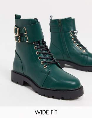 green lace boots