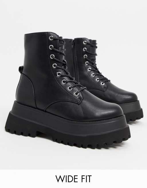 asos design coconut chunky platform knee boots