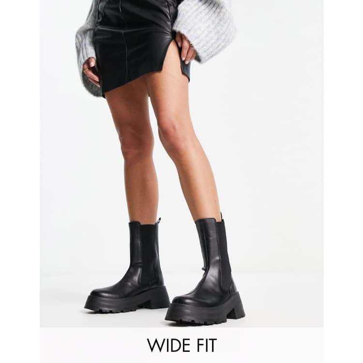 Asos design revival outlet chunky chelsea boots