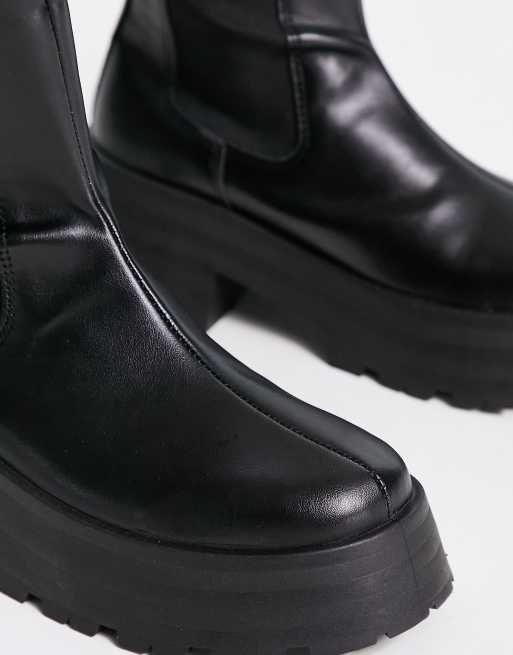 Asos absolute wide fit leather chelsea ankle outlet boots