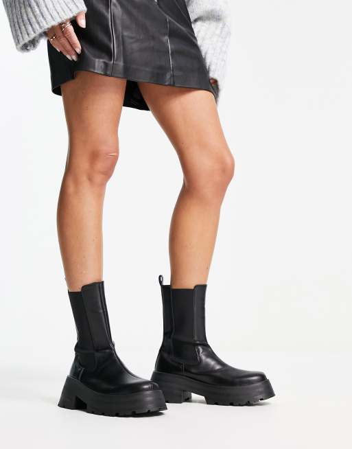 Asos design revival chunky chelsea clearance boots