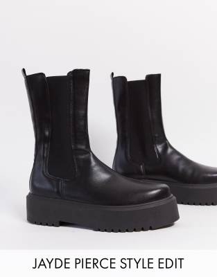 asos women's black chelsea boots