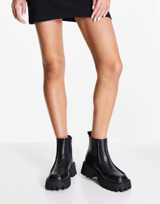 chunky loafer boots