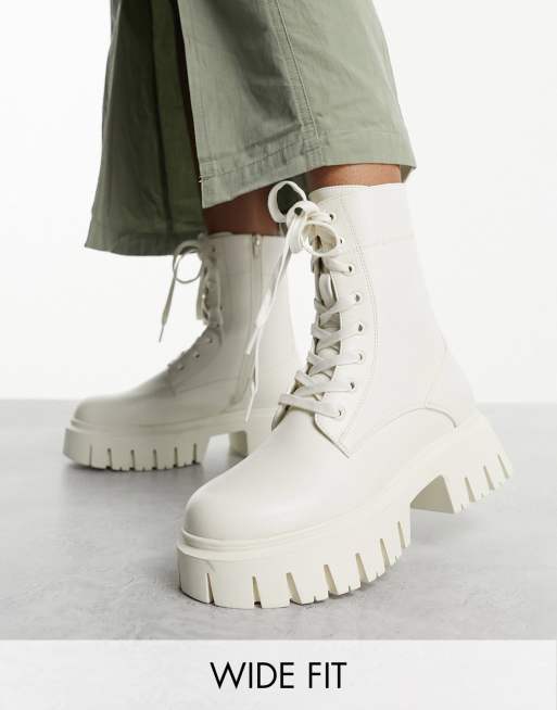 Asos chunky best sale lace up boots