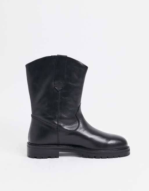 cali leather boot asos