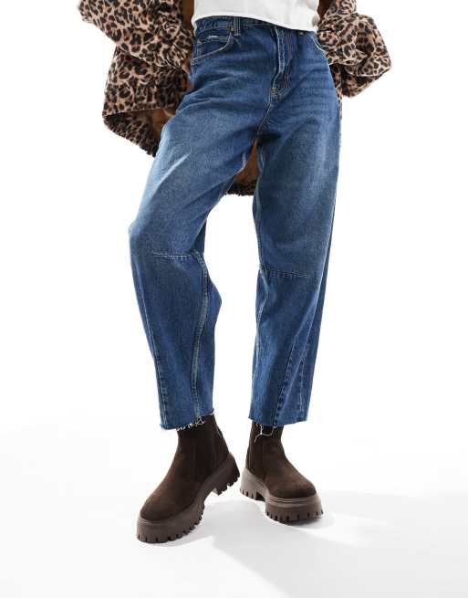 ASOS DESIGN Wide Fit - Antigua - Brune Chelsea-sokkestøvler i ruskind