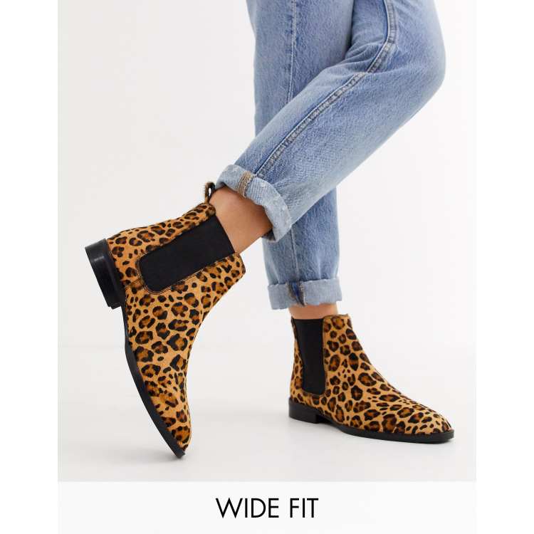 Asos leopard outlet booties