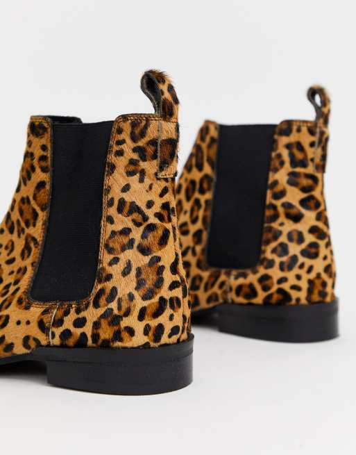 Asos hotsell leopard boots