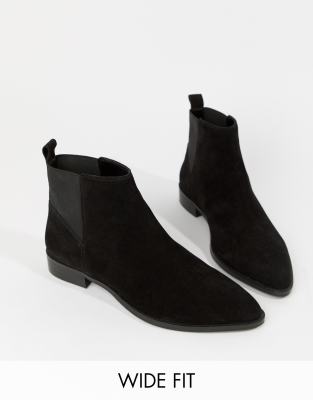 wide fit suede chelsea boots