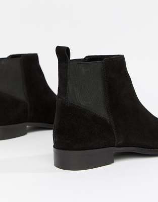 Asos design atom leather chelsea cheap boots