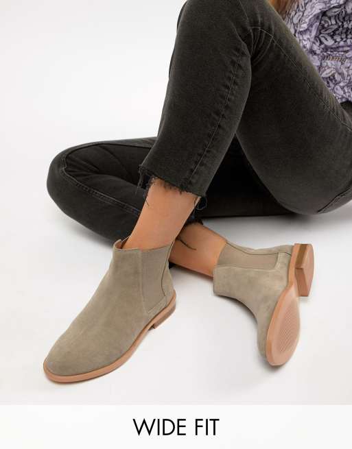 Asos design aura store suede chelsea ankle boots