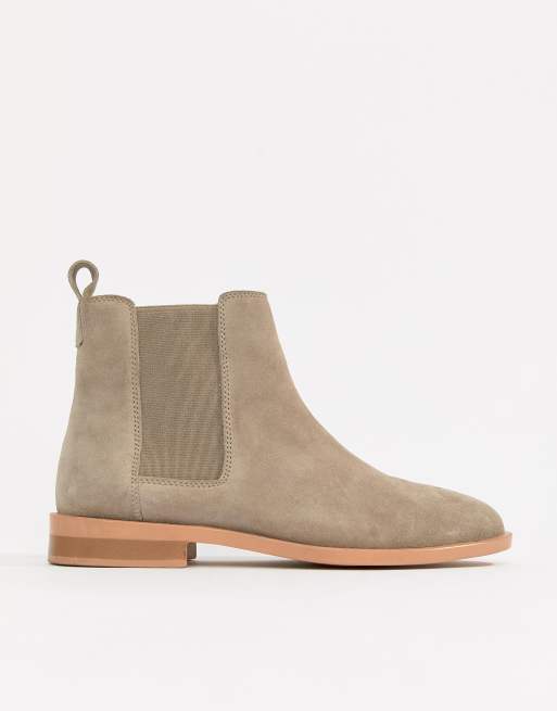 Asos design aura store suede chelsea ankle boots