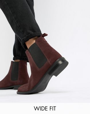 wide fit wedge boots