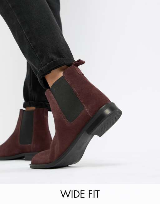 Wide fit on sale brown chelsea boots