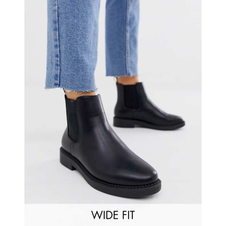 Asos automatic leather chelsea boots on sale